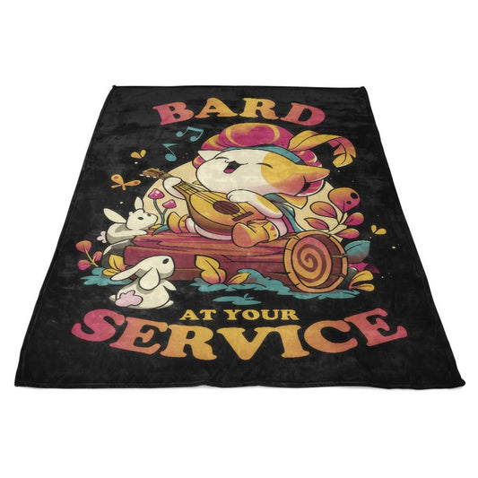 Bard at Your Service - Fleece Blanket