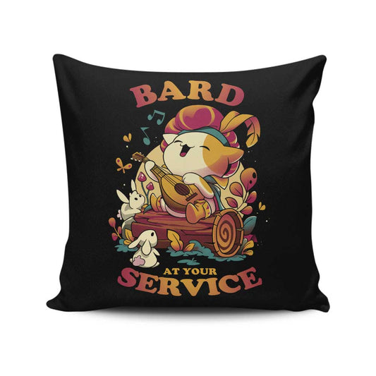 Bard at Your Service - Throw Pillow