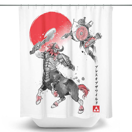 Battle in Death Mountain - Shower Curtain