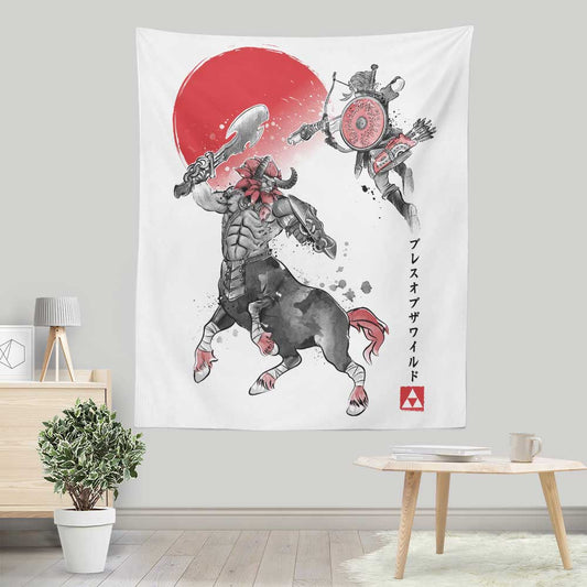 Battle in Death Mountain - Wall Tapestry