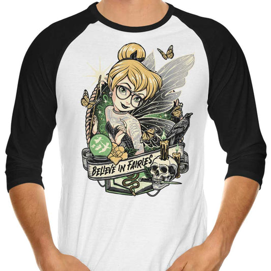 Believe in Fairies - 3/4 Sleeve Raglan T-Shirt