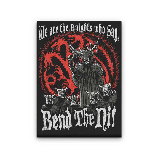 Bend the Ni (Alt) - Canvas Print
