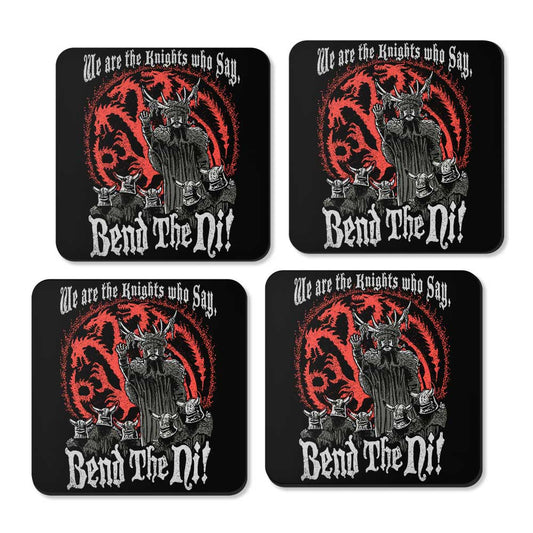 Bend the Ni (Alt) - Coasters