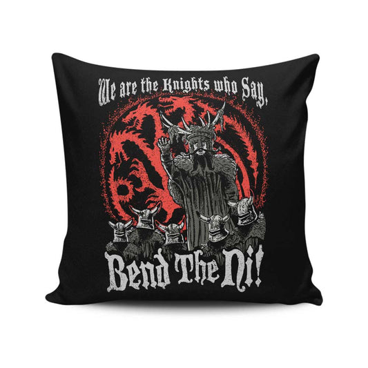 Bend the Ni (Alt) - Throw Pillow