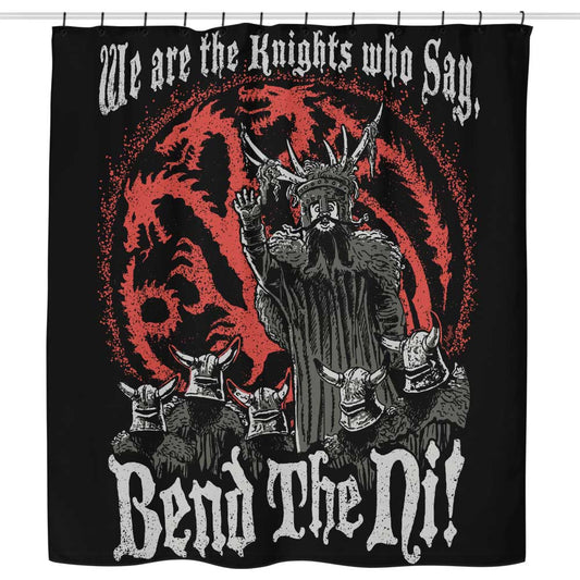 Bend the Ni (Alt) - Shower Curtain