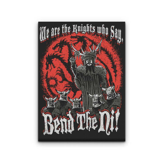 Bend the Ni - Canvas Print