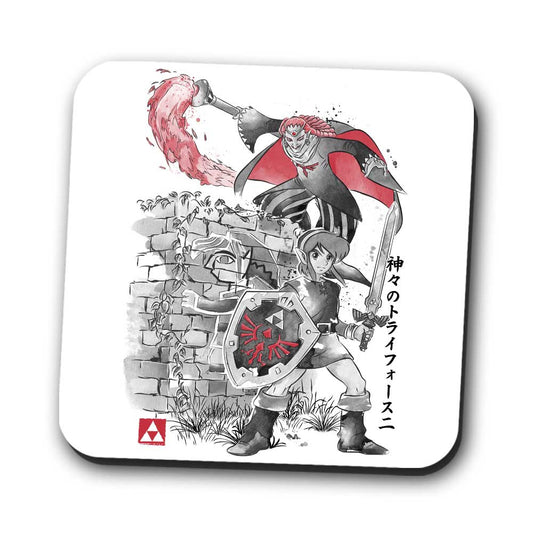 Between Worlds Sumi-e - Coasters