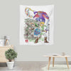 Between World's Watercolor - Wall Tapestry