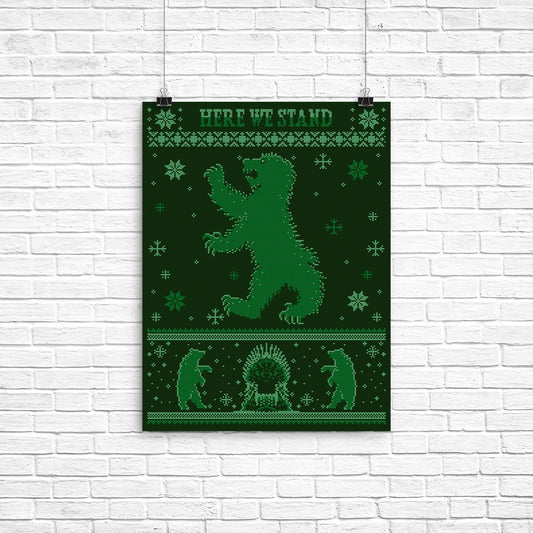 Black Bear Sweater - Poster