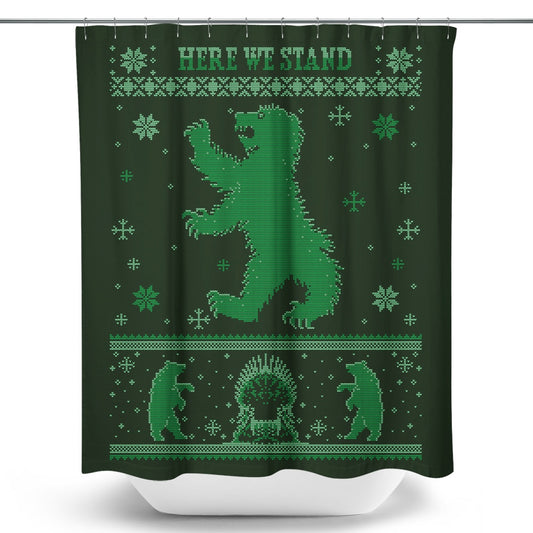 Black Bear Sweater - Shower Curtain