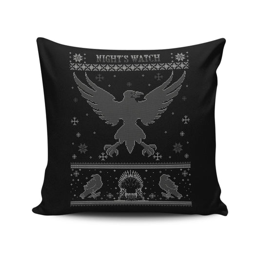 Black Crow Sweater - Throw Pillow