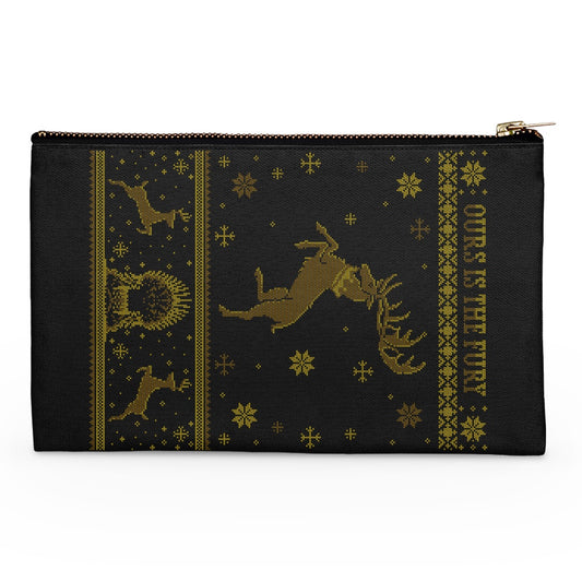 Black Stag Sweater - Accessory Pouch