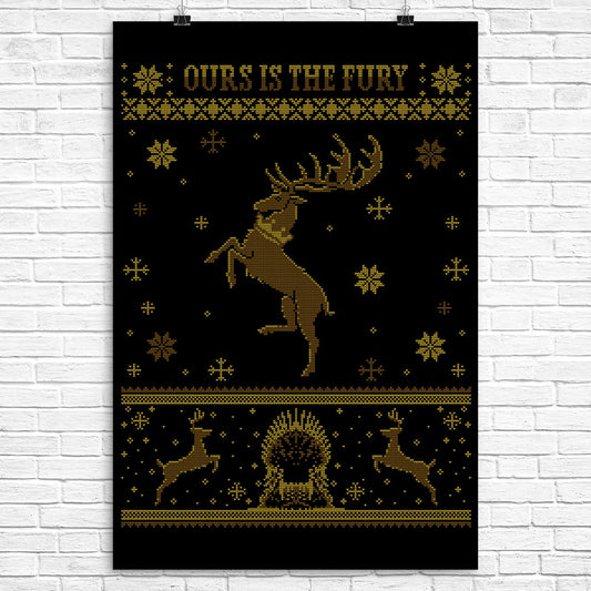 Black Stag Sweater - Poster