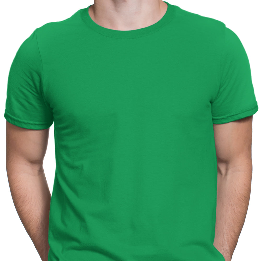 Emerald Green Plain T Shirt Emerald Green Classic Fit Cotton T
