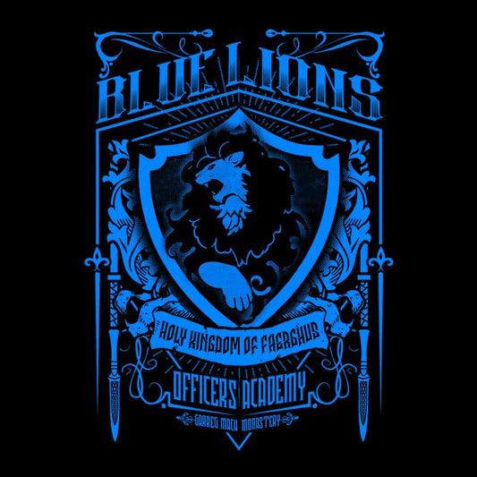 Blue Lions Officers - 3/4 Sleeve Raglan T-Shirt