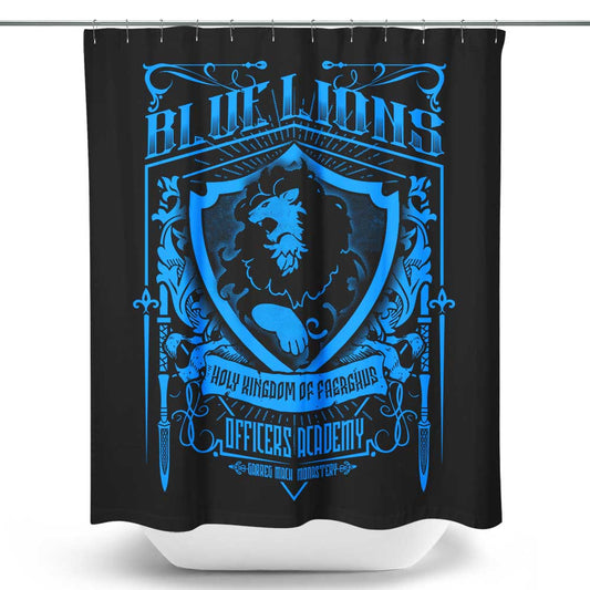 Blue Lions Officers - Shower Curtain
