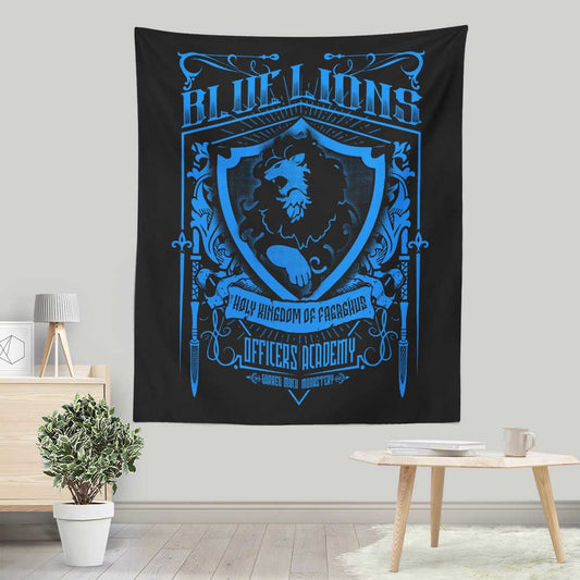 Blue Lions Officers - Wall Tapestry