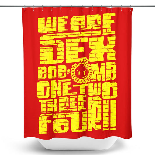 Bob-omb-Wall-Art - Shower Curtain