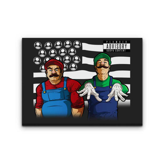 Bombs Over Koopas - Canvas Print