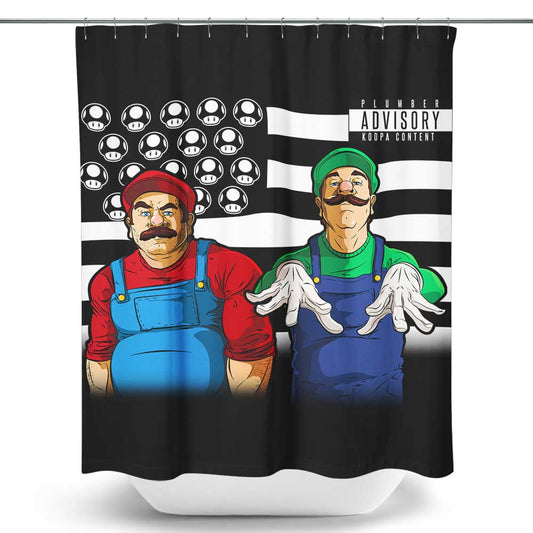 Bombs Over Koopas - Shower Curtain
