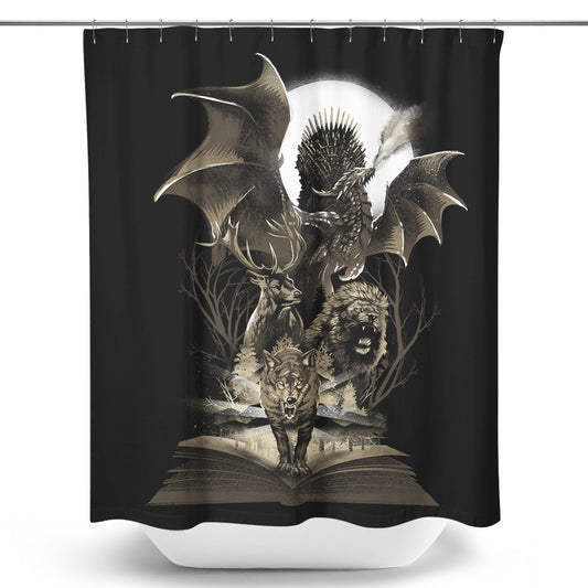 Book of Thrones - Shower Curtain