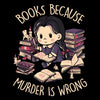 Books Over Murder - Throw Pillow