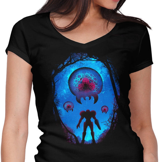 Bounty Hunter Landscape - Women's V-Neck