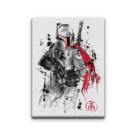 Bounty Hunter Sumi-e - Canvas Print
