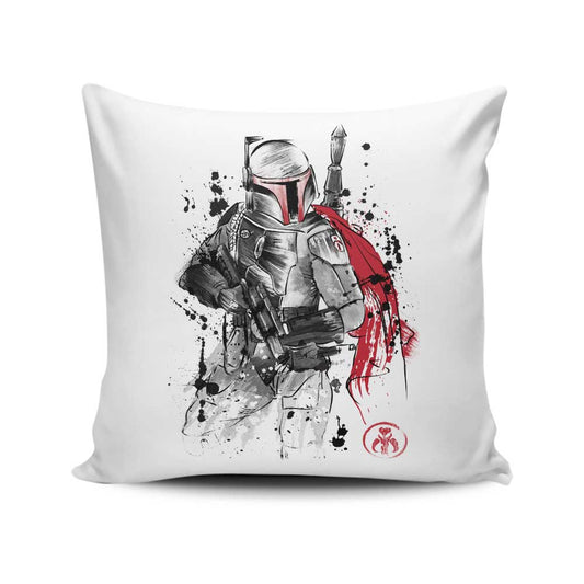 Bounty Hunter Sumi-e - Throw Pillow