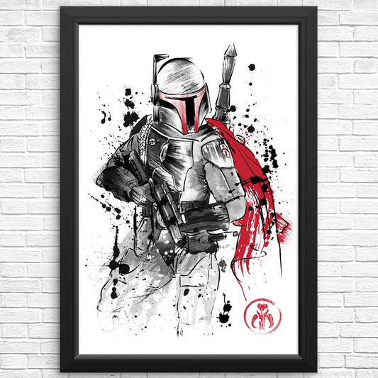 Bounty Hunter Sumi-e - Posters & Prints