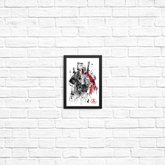 Bounty Hunter Sumi-e - Posters & Prints