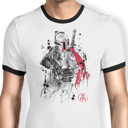 Bounty Hunter Sumi-e - Ringer T-Shirt