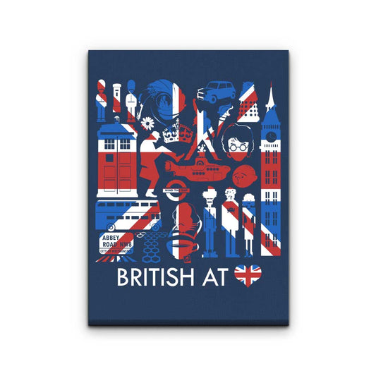 British at Heart - Canvas Print