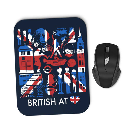 British at Heart - Mousepad