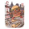 Burgerzilla - Metal Print