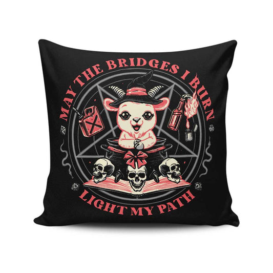 Burn Bridges - Throw Pillow