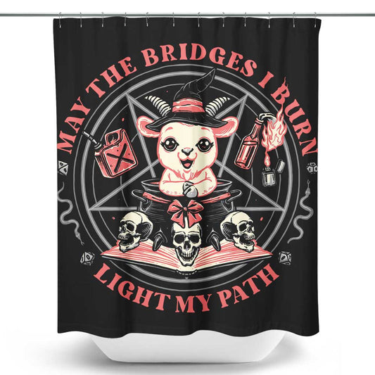 Burn Bridges - Shower Curtain