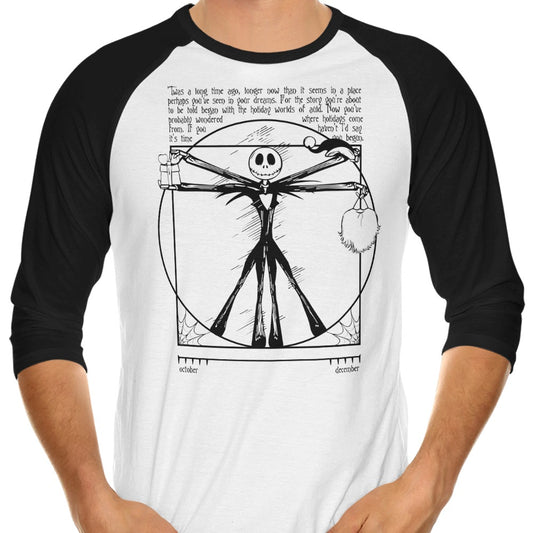 Burtruvian Man - 3/4 Sleeve Raglan T-Shirt