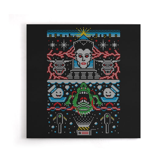 Bustin X-Mas Sweater - Canvas Print
