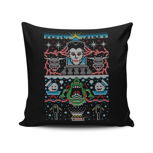 Bustin X-Mas Sweater - Throw Pillow