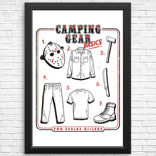 Camping Gear Basics - Posters & Prints