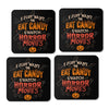 Candy and Horror Movies - Coasters