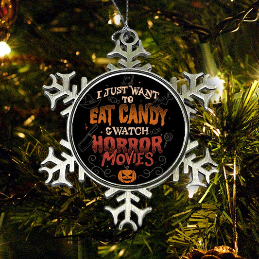 Candy and Horror Movies - Ornament