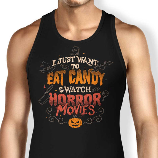 Candy and Horror Movies - Tank Top