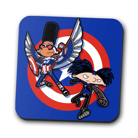 Captain Tallhair and Football Soldier - Coasters