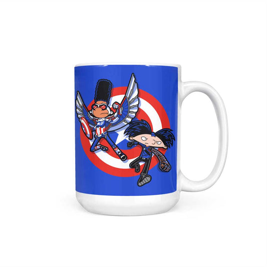 Captain Tallhair and Football Soldier - Mug