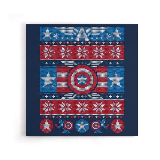 Captain's Christmas Sweater - Canvas Print