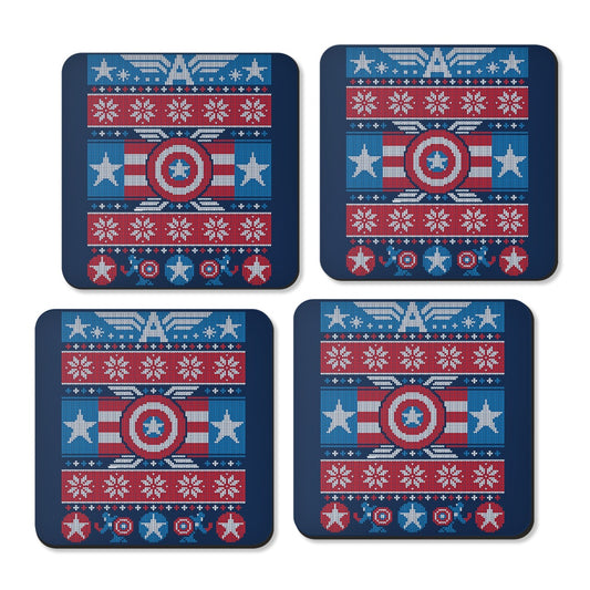 Captain's Christmas Sweater - Coasters
