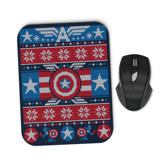 Captain's Christmas Sweater - Mousepad