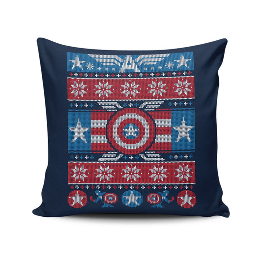 Captain's Christmas Sweater - Throw Pillow